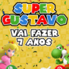 Convite Super Mario Animado Vídeo Digital Virtual
