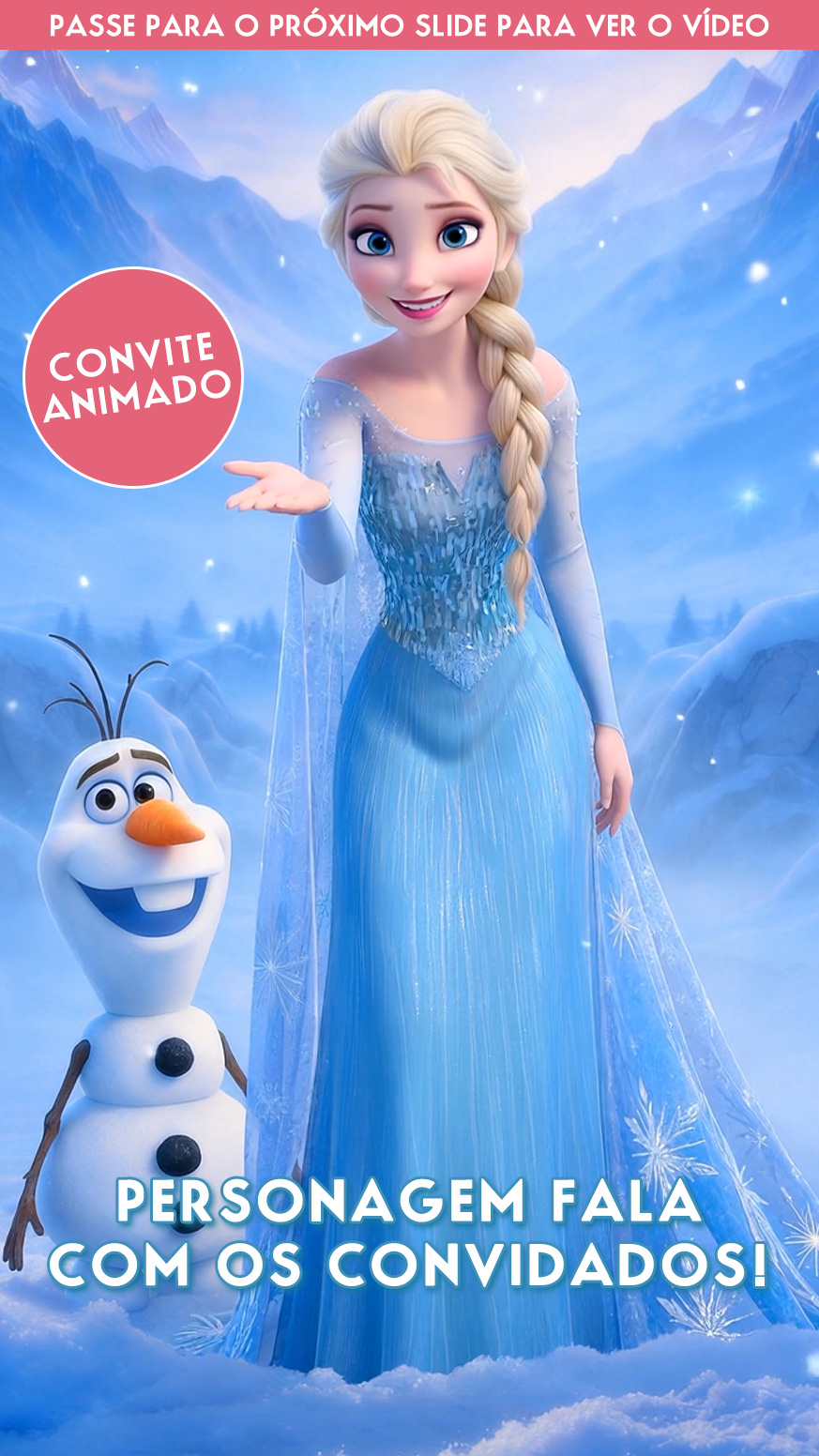 Convite Frozen