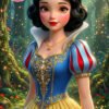 Convite Branca de Neve Animado Cinematográfico