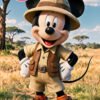 Convite Mickey Safari Animado Cinematográfico